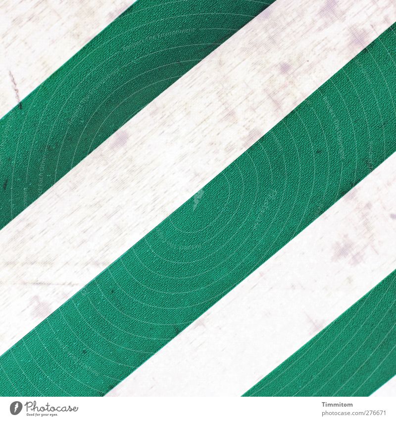 Grünstreifen Markise nass grün weiß Schutz Streifen schützend feucht dreckig Detailaufnahme Bildausschnitt Farbfoto Außenaufnahme Menschenleer Tag