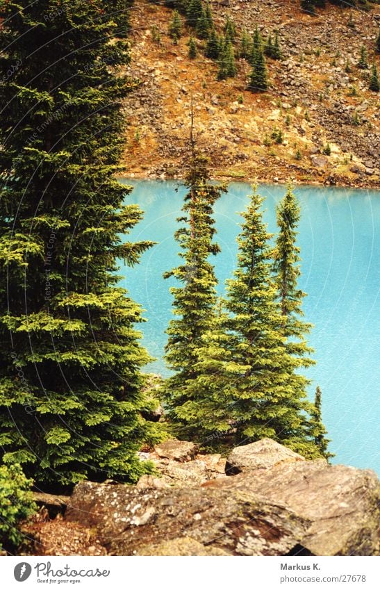 moraine lake Kanada See türkis Moraine Lake British Columbia blau