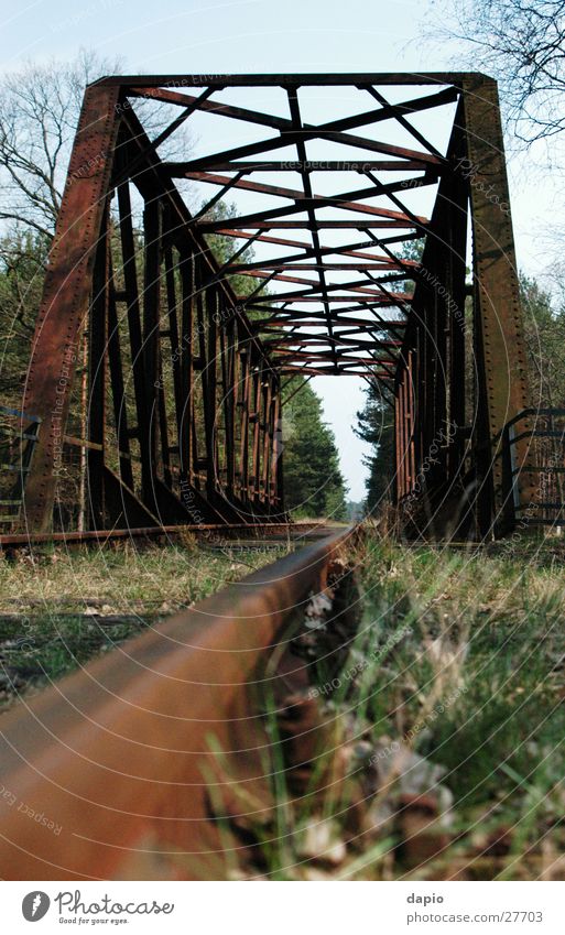 Old Railway Bridge Eisenbahnbrücke Bahnbrücke Wald Brücke Einsamkeit