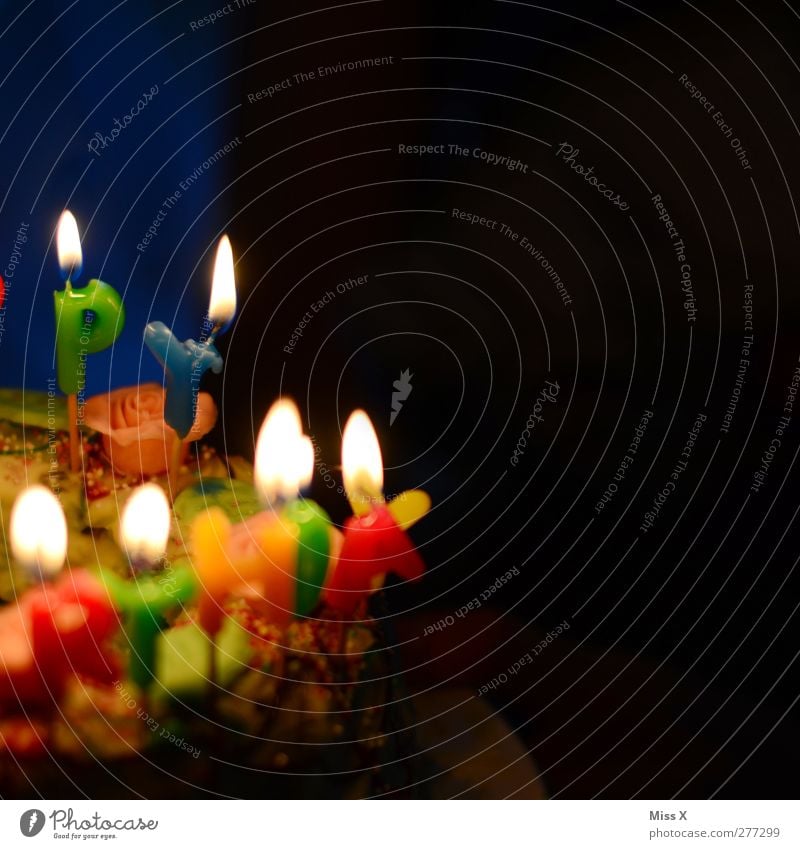alles Gute allen Guten Lebensmittel Kuchen Ernährung Kaffeetrinken Feste & Feiern Geburtstag leuchten hell lecker süß mehrfarbig Geburtstagstorte Happy Birthday