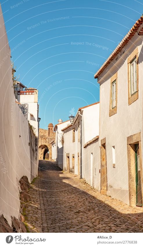 Mittelalterliches Dorf Marvao in Alentejo Portugal Ferien & Urlaub & Reisen Europa Kleinstadt Menschenleer Haus Gebäude Architektur Fenster Tür Sehenswürdigkeit