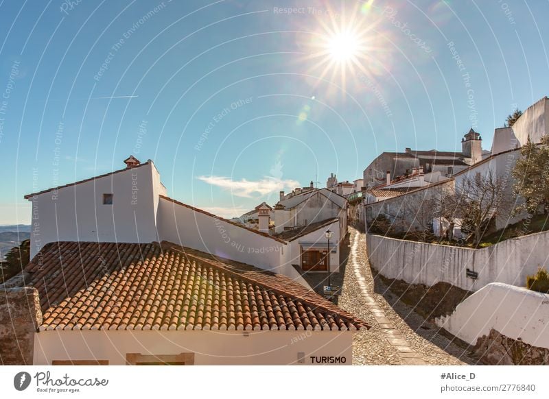 Mittelalterliches Dorf Marvao in Alentejo Portugal Ferien & Urlaub & Reisen Europa Kleinstadt Altstadt Haus Architektur Mauer Wand Dach Sehenswürdigkeit