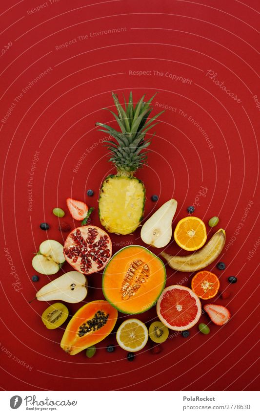 #A# Vitamin-Vielfalt Kunst Kunstwerk ästhetisch Kitsch Frucht Obstgarten Obstsalat Obstladen Obsttorte vitaminreich lecker Gesunde Ernährung