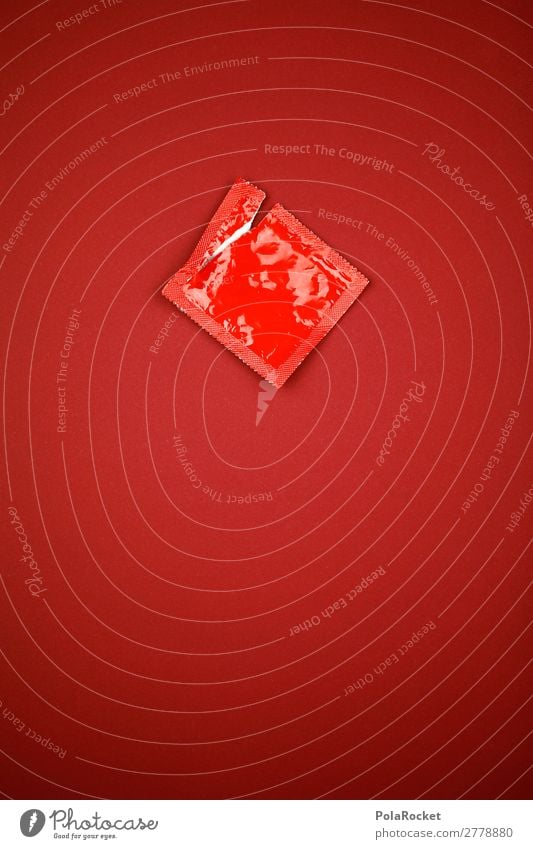 #A# better with Kunst ästhetisch Kitsch Kondom Verhütungsmittel Familienplanung Sex Sexualität Sexpraktiken Sex-shop Sexobjekt Sexuelle Neigung rot Verpackung