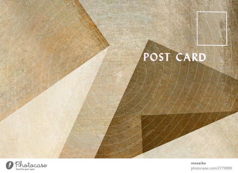 Postkarte für Sie - Grafikdesign Stil Design Dekoration & Verzierung Tapete Business sprechen Papier alt ästhetisch authentisch retro Kontakt Kreativität Text