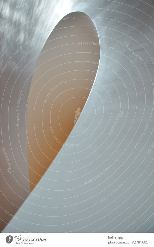 l Kunst Treppe dünn Strukturen & Formen Design geschwungen Treppenhaus Wendeltreppe Oval rund Schleife Spirale Architektur Farbfoto Innenaufnahme abstrakt Licht