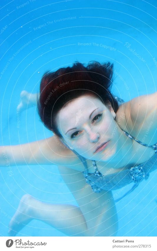 hello landsmen... Körper Freizeit & Hobby tauchen Schwimmen & Baden Schwimmbad feminin Junge Frau Jugendliche Erwachsene 1 Mensch 18-30 Jahre Wasser Kleid Stoff