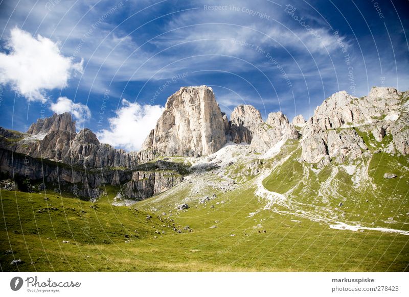 rosengarten südtirol Ferien & Urlaub & Reisen Tourismus Ausflug Abenteuer Ferne Freiheit Expedition Sommer Berge u. Gebirge wandern Umwelt Natur Landschaft