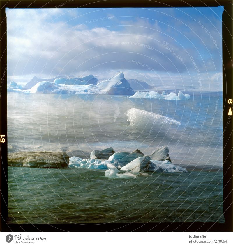 Island Umwelt Natur Landschaft Wasser Klima Eis Frost Gletscher See Jökulsárlón Schwimmen & Baden außergewöhnlich kalt wild Stimmung Vergänglichkeit