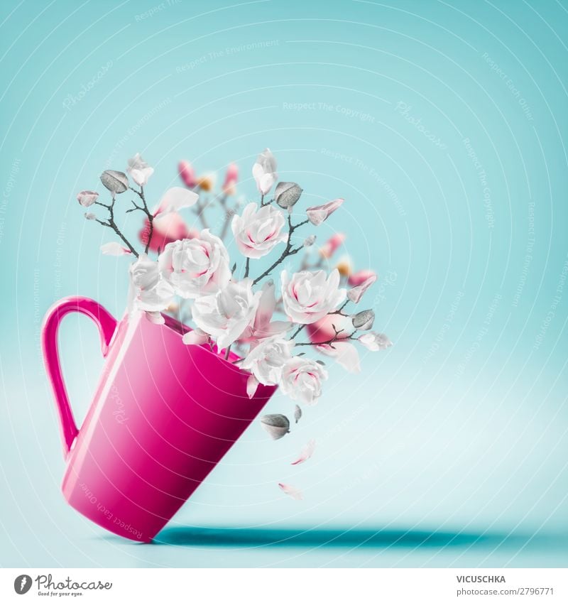 Tasse mt Frühlingsblüten kaufen Stil Design Sommer Dekoration & Verzierung Valentinstag Muttertag Hochzeit Geburtstag Blume Blüte Blumenstrauß Liebe
