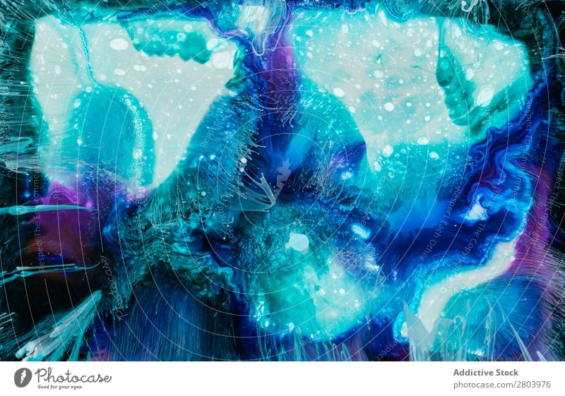 Abstrakter Fluss von Flüssiglacken in der Mischung abstrakt fließen malen liquide mischen Hintergrundbild Bewegung Oberfläche langsam Wasserfarbe Flüssigkeit
