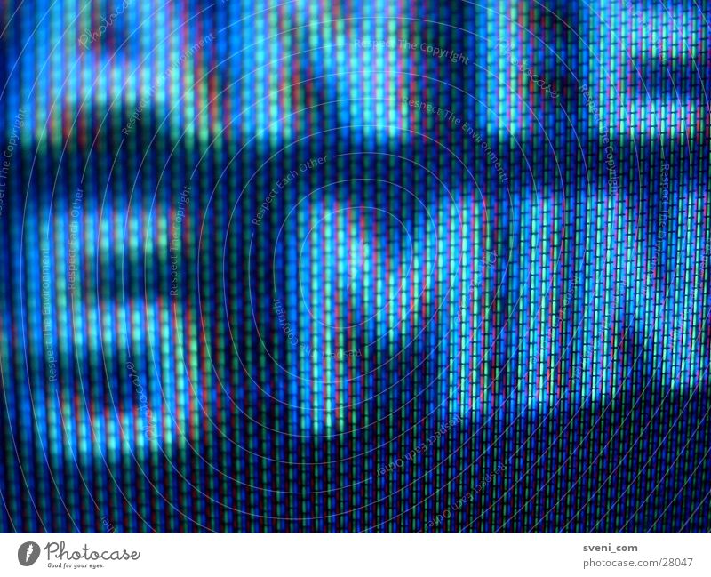 5min Nahaufnahme Makroaufnahme Streifen RGB Fernsehen Viva