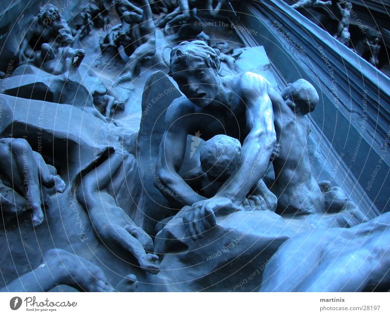 "höllentor" zürich Hölle Kunst Skulptur Bildhauerei Handwerk blau Traurigkeit