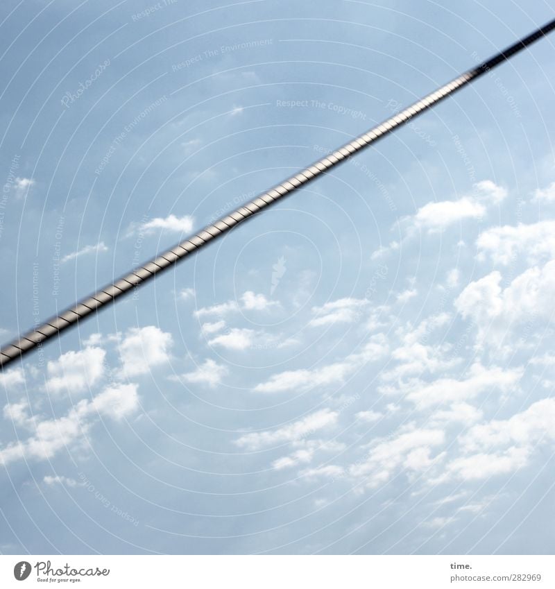 Hiddensee | Gute Nerven Himmel Wolken Schönes Wetter Brücke Architektur Drahtseil ästhetisch sportlich gigantisch glänzend hoch anstrengen Entschlossenheit
