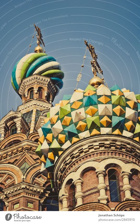 Christi-Auferstehungs-Kathedrale, Blutskirche in St. Petersburg Stadt Hauptstadt Stadtzentrum Bauwerk Gebäude Architektur ästhetisch Moskowski-Prospekt Kirche