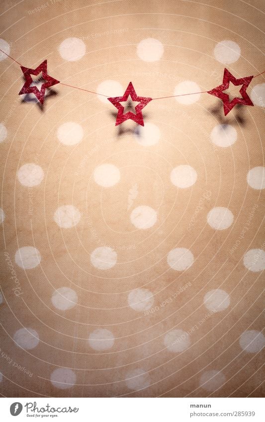 stars and dots Wohnung Innenarchitektur Dekoration & Verzierung Tapete Feste & Feiern Weihnachten & Advent Weihnachtsdekoration Weihnachtsstern Kitsch