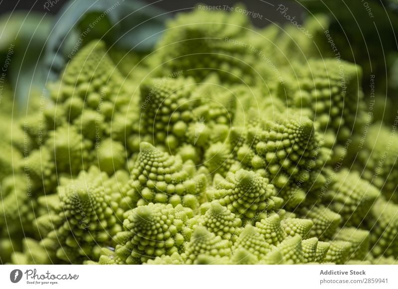 Romanesco Blumenkohl Hintergrundbild Gemüsekohl Brokkoli Brokkoli Romanesco Fibonacci Lebensmittel fraktal frisch grün Ernte Gesundheit Romanesco Brokkoli