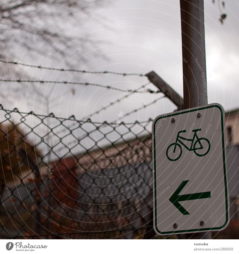Fahrradroute Gesundheit Ausflug Fahrradtour Sport Fahrradfahren Natur Verkehrsmittel Wege & Pfade Zeichen Schilder & Markierungen Verkehrszeichen Pfeil Bewegung