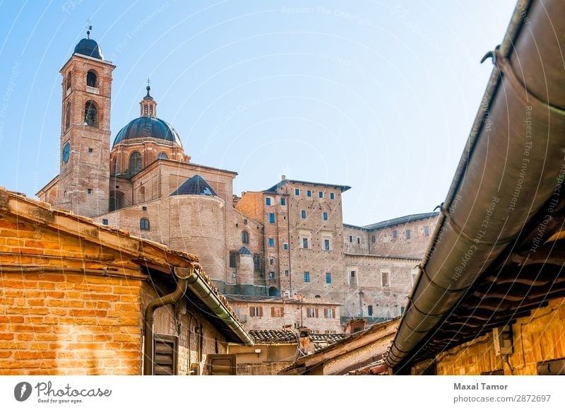 Kathedrale von Urbino Ferien & Urlaub & Reisen Tourismus Haus Studium Kultur Landschaft Stadt Kirche Palast Gebäude Architektur Denkmal Stein alt historisch