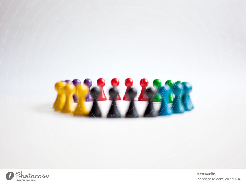 Sechs Farben - 4900 Fotos Anordnung mehrfarbig Vielfältig Figur Strukturen & Formen Formation mehrere Tiergruppe Menschengruppe Kindergruppe Konflikt & Streit