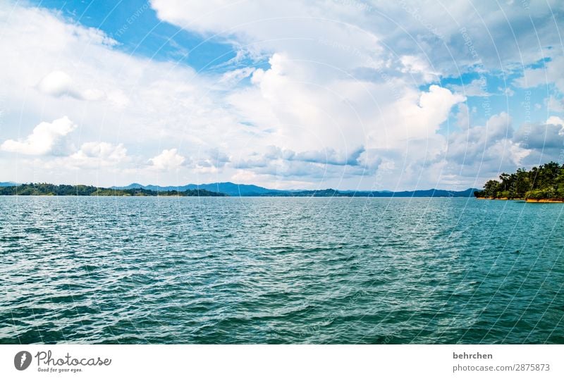 borneo Iban Stausee Fernweh batang ai Sarawak Borneo Malaysia Asien fantastisch See Wellen Landschaft Wasser Wolken Himmel Abenteuer Ferne