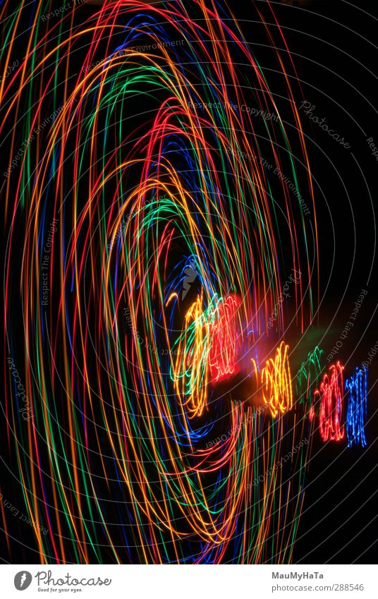 elliptische Lichtkreise Lifestyle elegant Design exotisch Feste & Feiern Karneval Erntedankfest Kunst Künstler Maler Kunstwerk Bewegung drehen springen leuchten