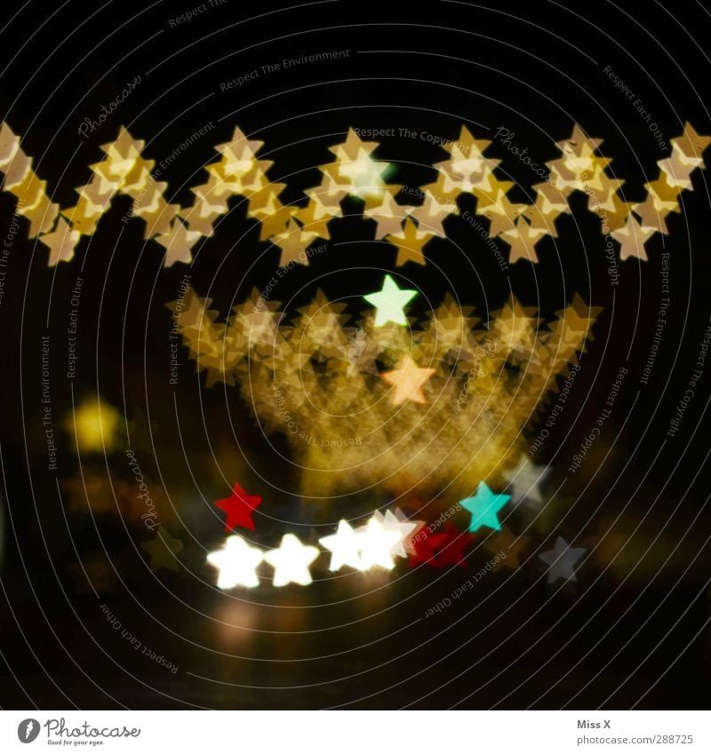 Weihnachtsmarkt Feste & Feiern Weihnachten & Advent leuchten mehrfarbig gold Weihnachtsdekoration Weihnachtsbeleuchtung Licht Lichterkette Lichtermeer