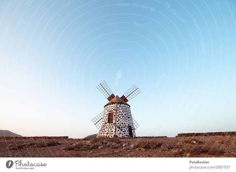 #A# Mühle Mühle Mühle! Umwelt Wind ästhetisch Spanien Fuerteventura Windmühle Windmühlenflügel Bauwerk Tradition mediterran Farbfoto Gedeckte Farben