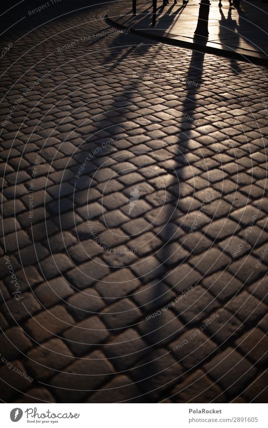 #A# Gassenlicht Kunst ästhetisch Schatten Schattenspiel Schattenseite Dresden Straße Boden anonym Farbfoto Gedeckte Farben Außenaufnahme Detailaufnahme
