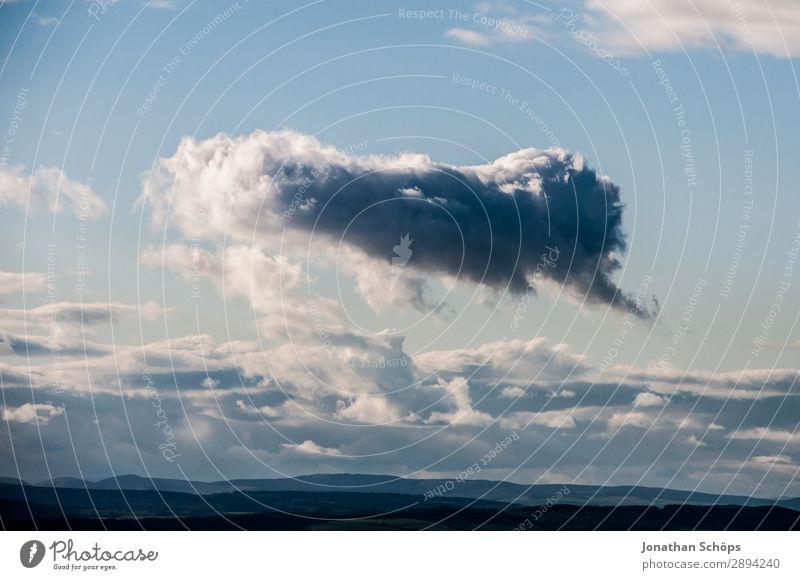 Eine Wolke in Form einer Sprechblase Ferien & Urlaub & Reisen Tourismus Freiheit wandern Wolken blau Idee innovativ Religion & Glaube Edinburgh Gott