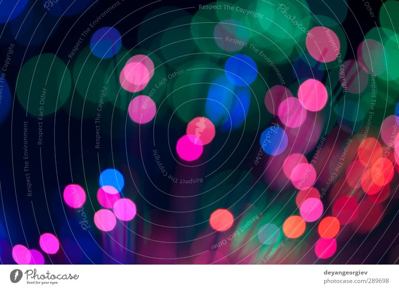 Blaue und rosa festliche Lichter und Kreise im Hintergrund Design Dekoration & Verzierung Feste & Feiern Kugel glänzend hell modern weich blau Farbe Weihnachten