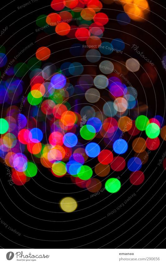 bokeh balls Freude Lampe Nachtleben Weihnachten & Advent Technik & Technologie Energiewirtschaft Kunst Veranstaltung Show leuchten hell blau mehrfarbig grün rot
