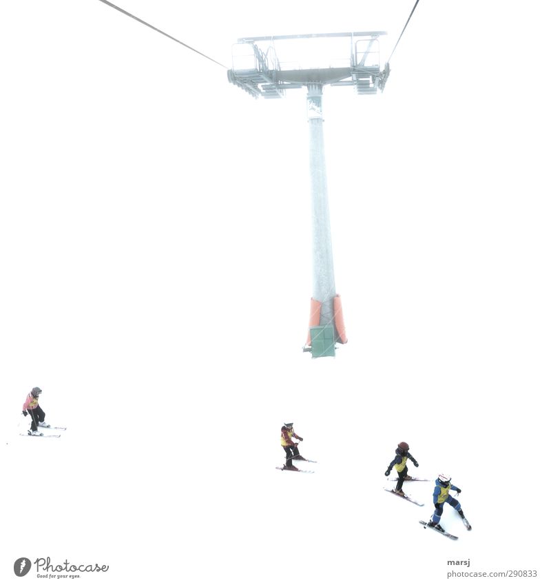 Wartet doch auf mich! Freizeit & Hobby Skikurs Ferien & Urlaub & Reisen Winter Schnee Winterurlaub Berge u. Gebirge Skiferien Sport Wintersport Skifahren Mensch