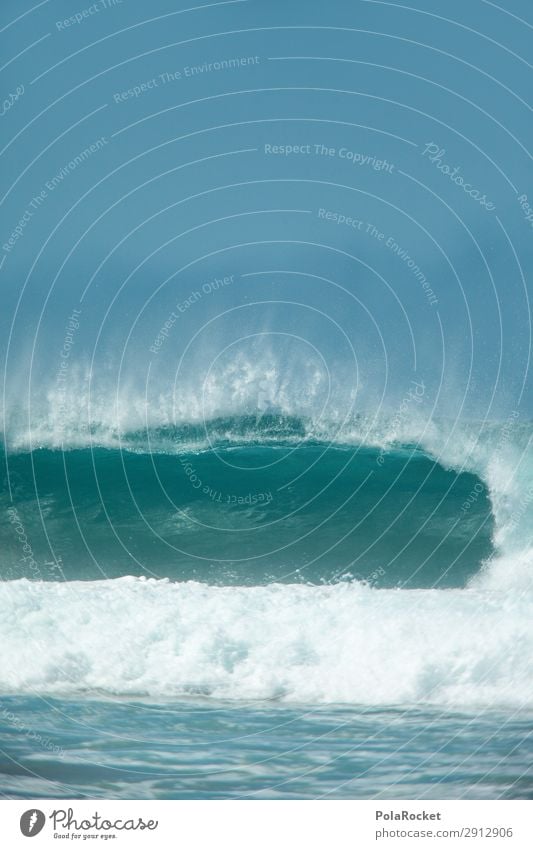 #A# Stürzendes Blau Kunst ästhetisch Meer Meerwasser Wellen Wellengang Wellenform Wellenschlag Wellenkuppe Wellenbruch Brandung Surfen Surfer Surfbrett