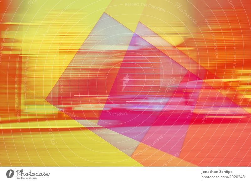 grafisches Hintergrundbild mit Papier und Bewegungsunschärfe ästhetisch mehrfarbig gelb rot Experiment abstrakt graphisch Warme Farbe Rahmen Farbfoto