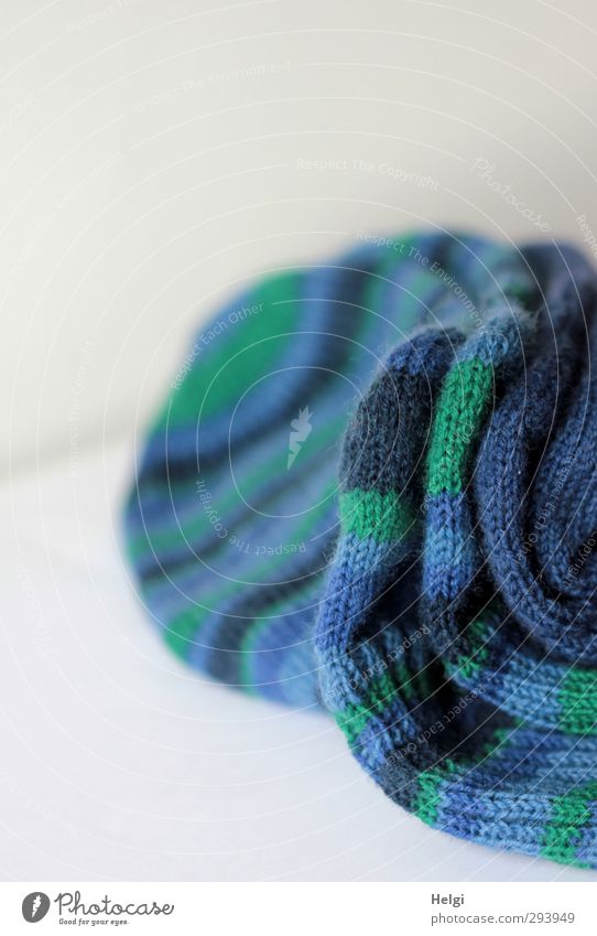 Hacke/Spitze... Freizeit & Hobby Handarbeit stricken Strümpfe Wolle Wollsocke liegen ästhetisch authentisch trendy schön kuschlig blau grau grün Lebensfreude