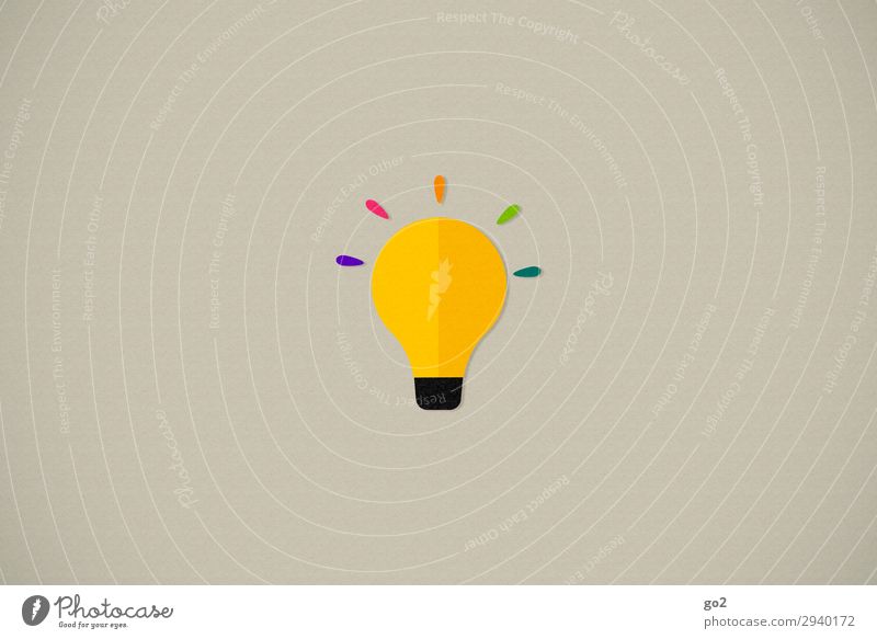 Idea Freizeit & Hobby Spielen Basteln Glühbirne Zeichen außergewöhnlich einzigartig Neugier mehrfarbig Fröhlichkeit Optimismus Leben Überraschung Design Energie