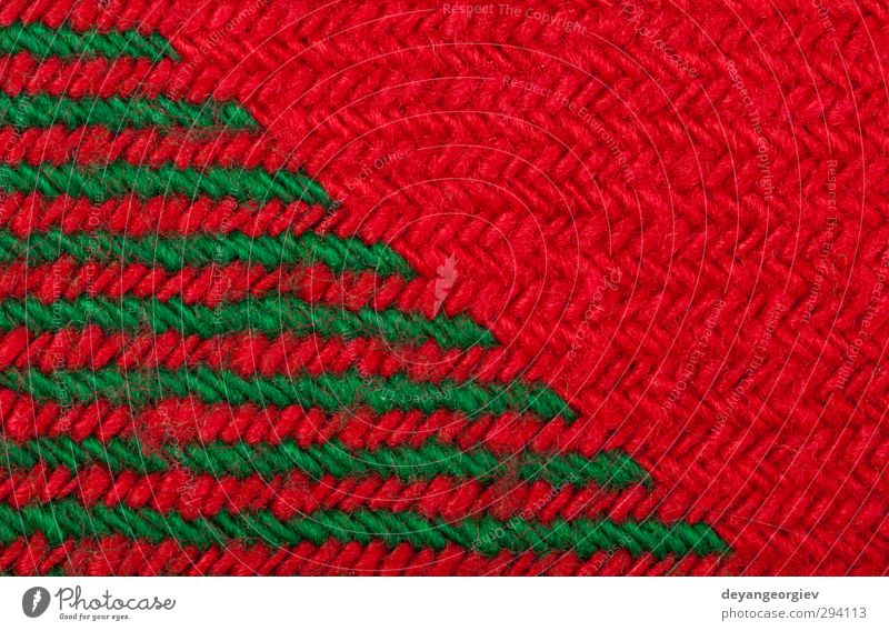 Handgefertigter Strick grün und rot Hintergrund Design Basteln stricken Winter Dekoration & Verzierung Tapete Weihnachten & Advent Handwerk Mode Pullover