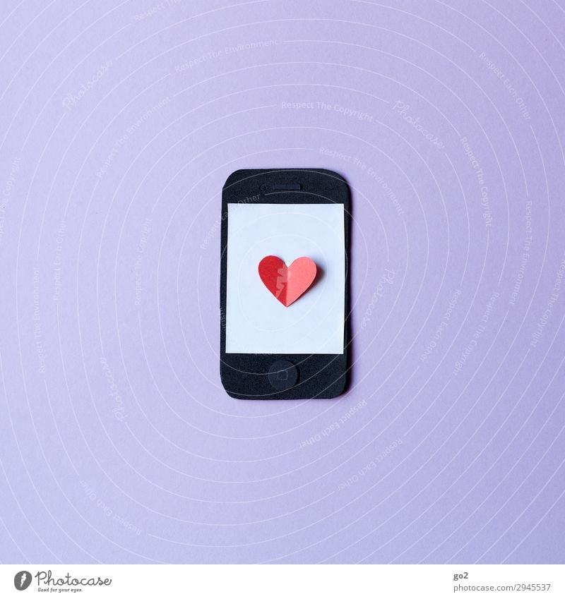 Smartphoneliebe Freizeit & Hobby Basteln Handy PDA Technik & Technologie Unterhaltungselektronik Informationstechnologie Internet Zeichen Herz Fortschritt