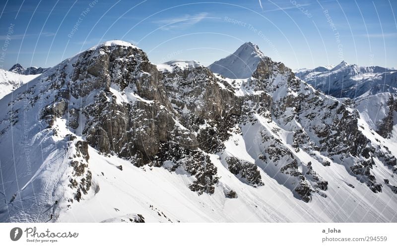 gives you hell Umwelt Natur Landschaft Urelemente Himmel Wolken Horizont Winter Schönes Wetter Eis Frost Schnee Felsen Alpen Berge u. Gebirge