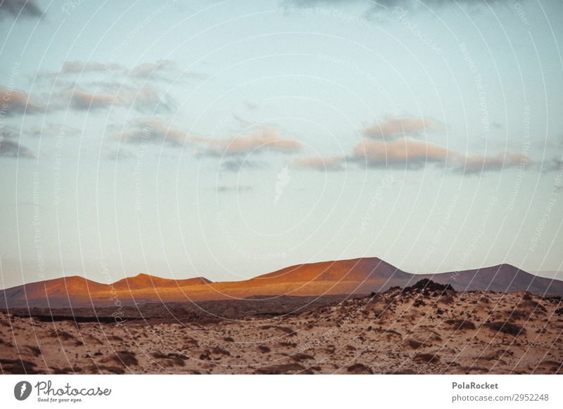 #A# golden land Kunst ästhetisch Landschaft Landschaftsformen Landschaftgemälde Fuerteventura Berge u. Gebirge Farbfoto Gedeckte Farben Außenaufnahme