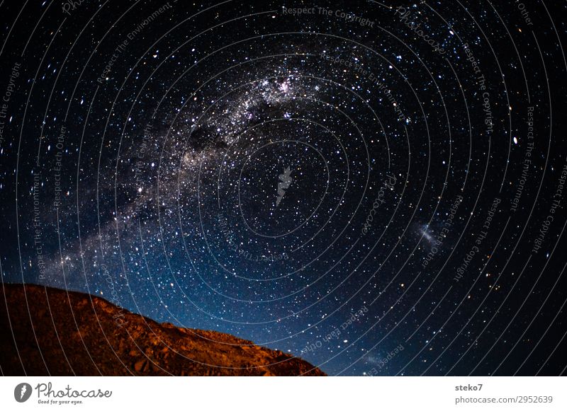 Wüstennacht Nachthimmel Stern Berge u. Gebirge außergewöhnlich Ferne träumen Unendlichkeit Weltall Namibia Sternenhimmel Milchstrasse Menschenleer
