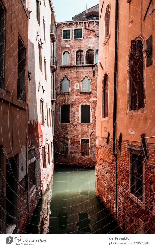 Venedigs Nebengassen Ferien & Urlaub & Reisen Tourismus Ausflug Abenteuer Freiheit Sightseeing Städtereise Kreuzfahrt Haus Bauwerk Gebäude Architektur