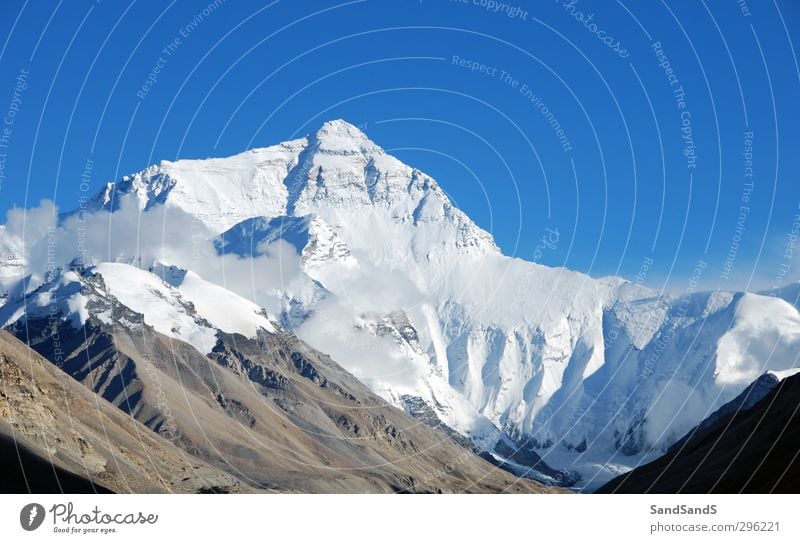 Nordwand Gesicht Ferien & Urlaub & Reisen Tourismus Schnee Berge u. Gebirge Natur Landschaft Himmel Gipfel Gletscher einzigartig blau weiß Altimeter Basis China