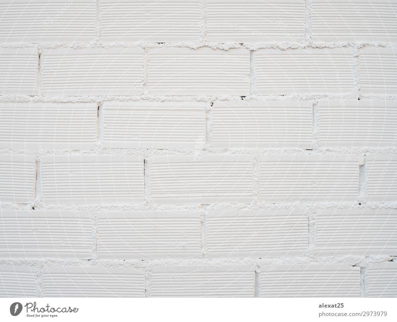 Wand aus Ziegelsteinen, weiß gestrichen Design Tapete Gebäude Architektur Beton Backstein alt Sauberkeit Hintergrund Klotz Baustein Backsteinwand Mauerwerk