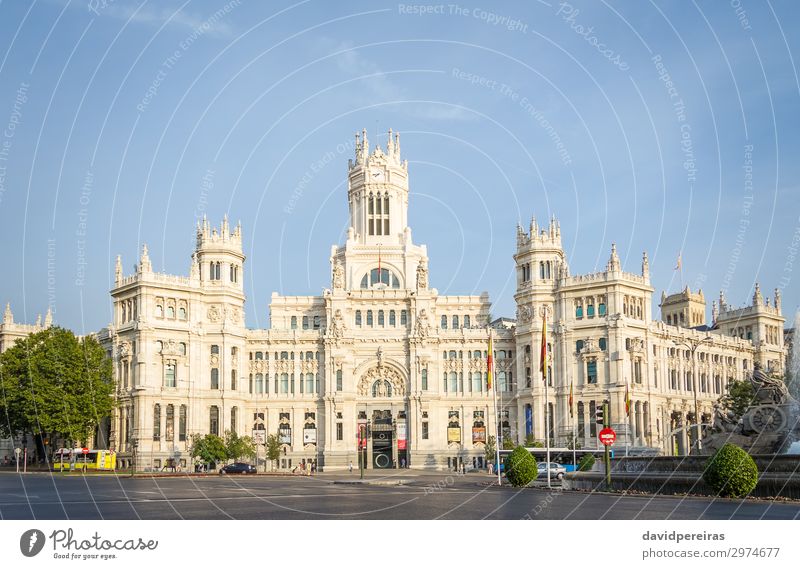 Palast der Kommunikation auf dem Cibeles-Platz, Madrid Ferien & Urlaub & Reisen Tourismus Kunst Kultur Gebäude Architektur Fassade Denkmal alt Kommunizieren