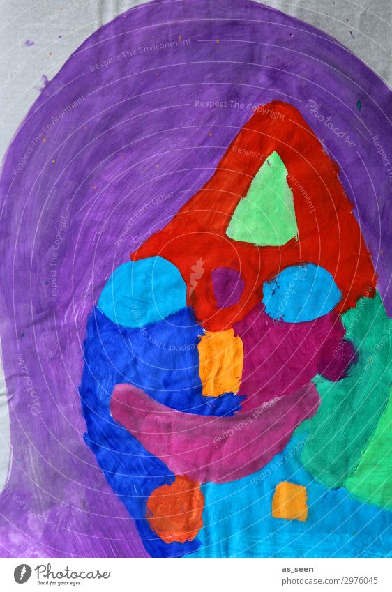Portrait Kindererziehung Kindergarten Schule Frau Erwachsene Leben Haare & Frisuren Gesicht Auge Mund 1 Mensch Kunst Künstler Maler Ausstellung Kunstwerk