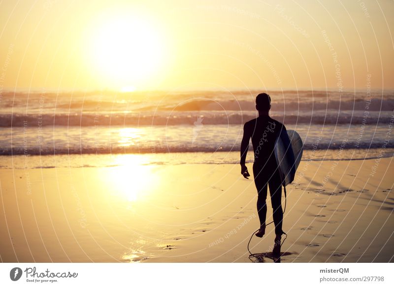 step in. Kunst ästhetisch Sommerurlaub Jugendliche Surfer Surfen Surfbrett Surfschule Erholung Extremsport Wassersport Laufsport Sport Freude Portugal