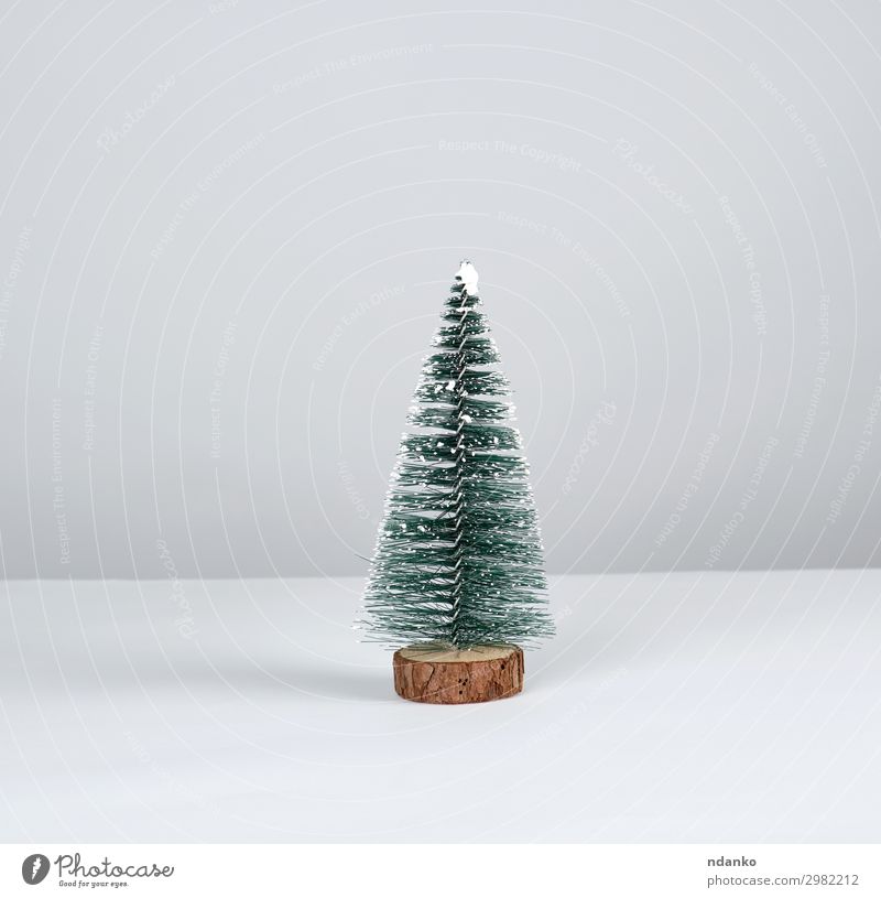 Weihnachtsdekoration Neujahrsbaum Stil Design Dekoration & Verzierung Weihnachten & Advent Silvester u. Neujahr Baum Spielzeug stehen neu grün weiß Tradition