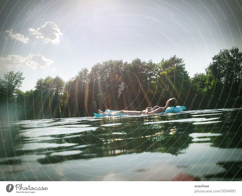 am badesee Ferien & Urlaub & Reisen Badesee See Wasser Reflexion & Spiegelung Schwimmen & Baden Erholung Sonnenbad genießen Wärme Wellness ausruhend